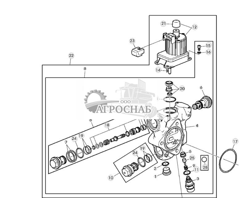 КЛАПАН УПРАВЛЕНИЯ ОСИ БАЛАНСИРА С ШАГОВЫМ ЭЛЕКТРОДВИГАТЕЛЕМ - ST209134 154.jpg